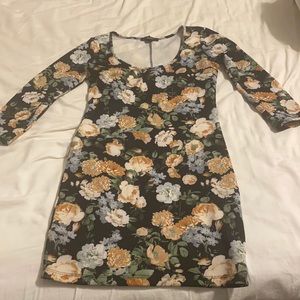 Floral bodycon